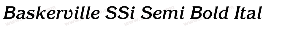 Baskerville SSi Semi Bold Italic字体转换